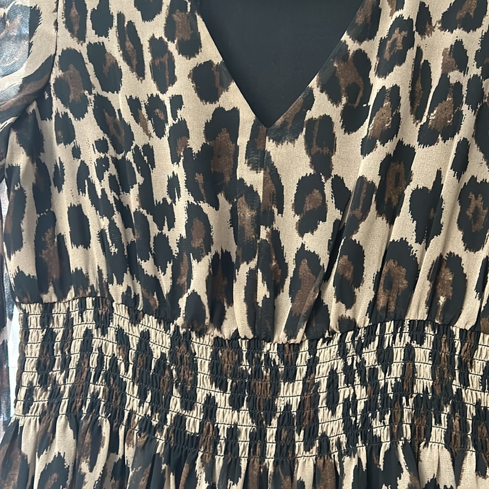 Taylor Dresses Leopard Print Midi Dress - Picture 5 of 7